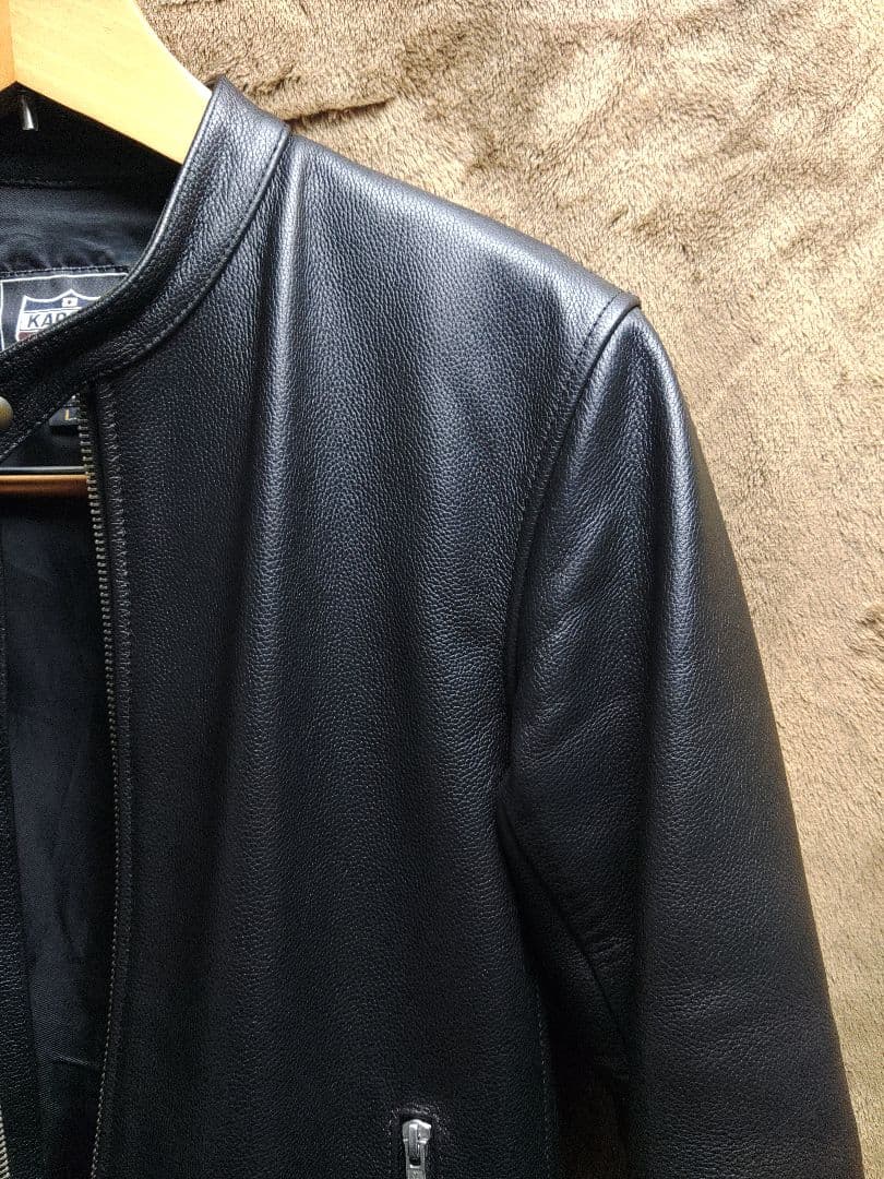 ス*カ様 KADOYA シングルライダースジャケット　Lサイズ