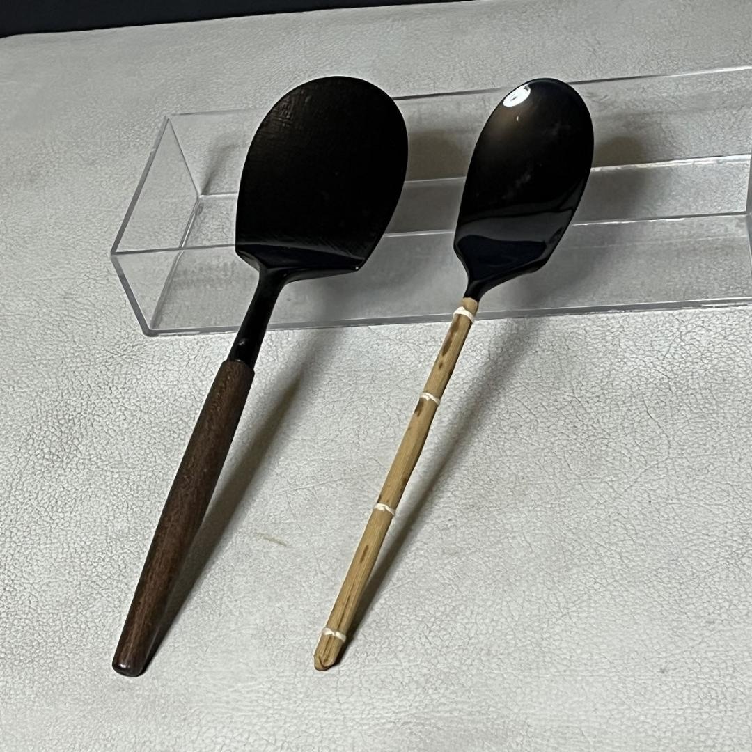 木村清五郎 灰道具 共箱 灰匙 茶道具 【k3633】