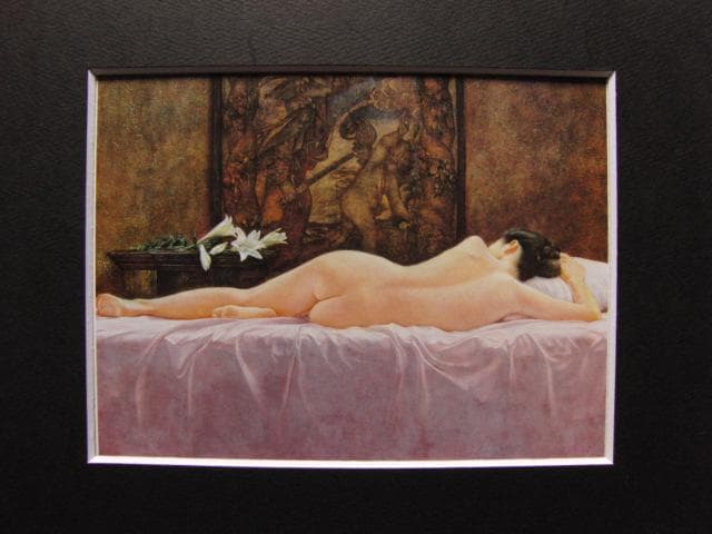 黄憲、クピトの苦難、希少な画集より、新品高級額・額装付