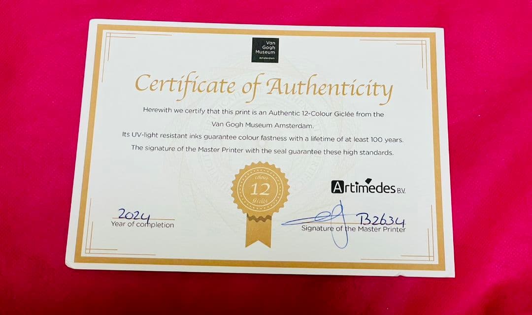 レア 超希少 ゴッホピカチュウ　キャンバスアート　金枠　Sサイズ ゴッホ美術館