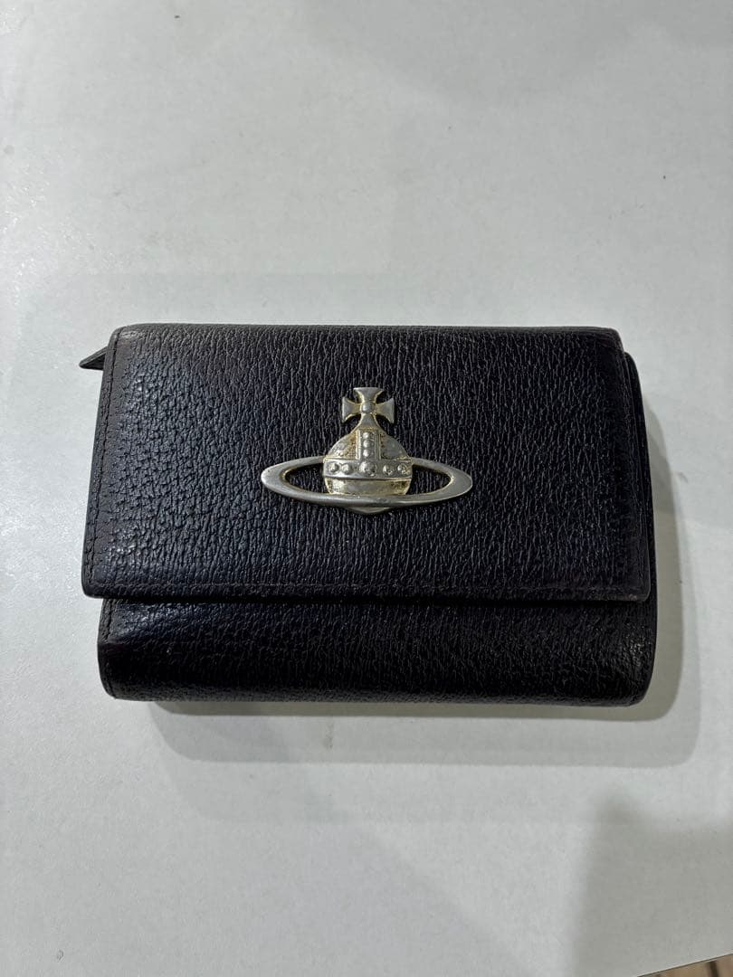 Vivienne Westwood ヴィヴィアン 三つ折り財布 ブラック