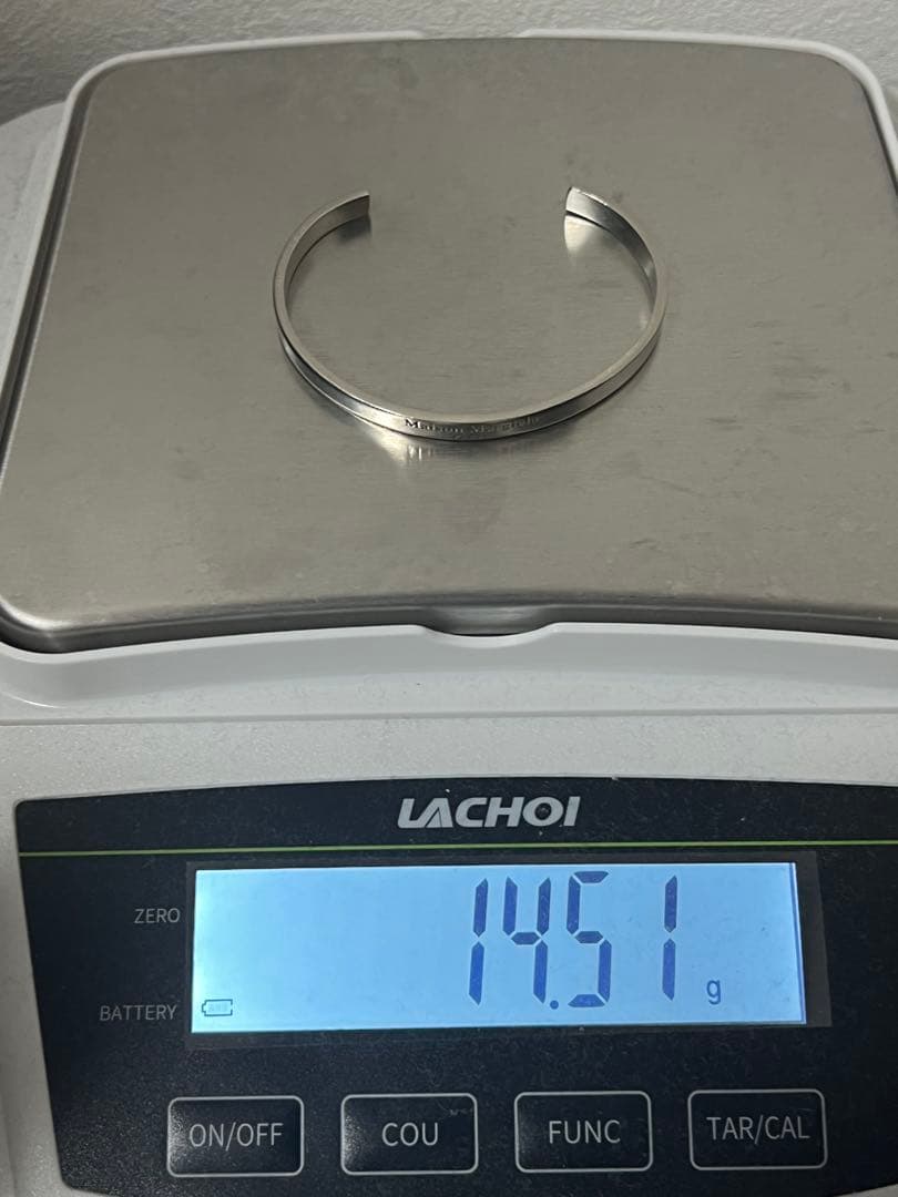 メゾン マルジェラ MAISON MARGIELA ロゴ カフ バングル SV