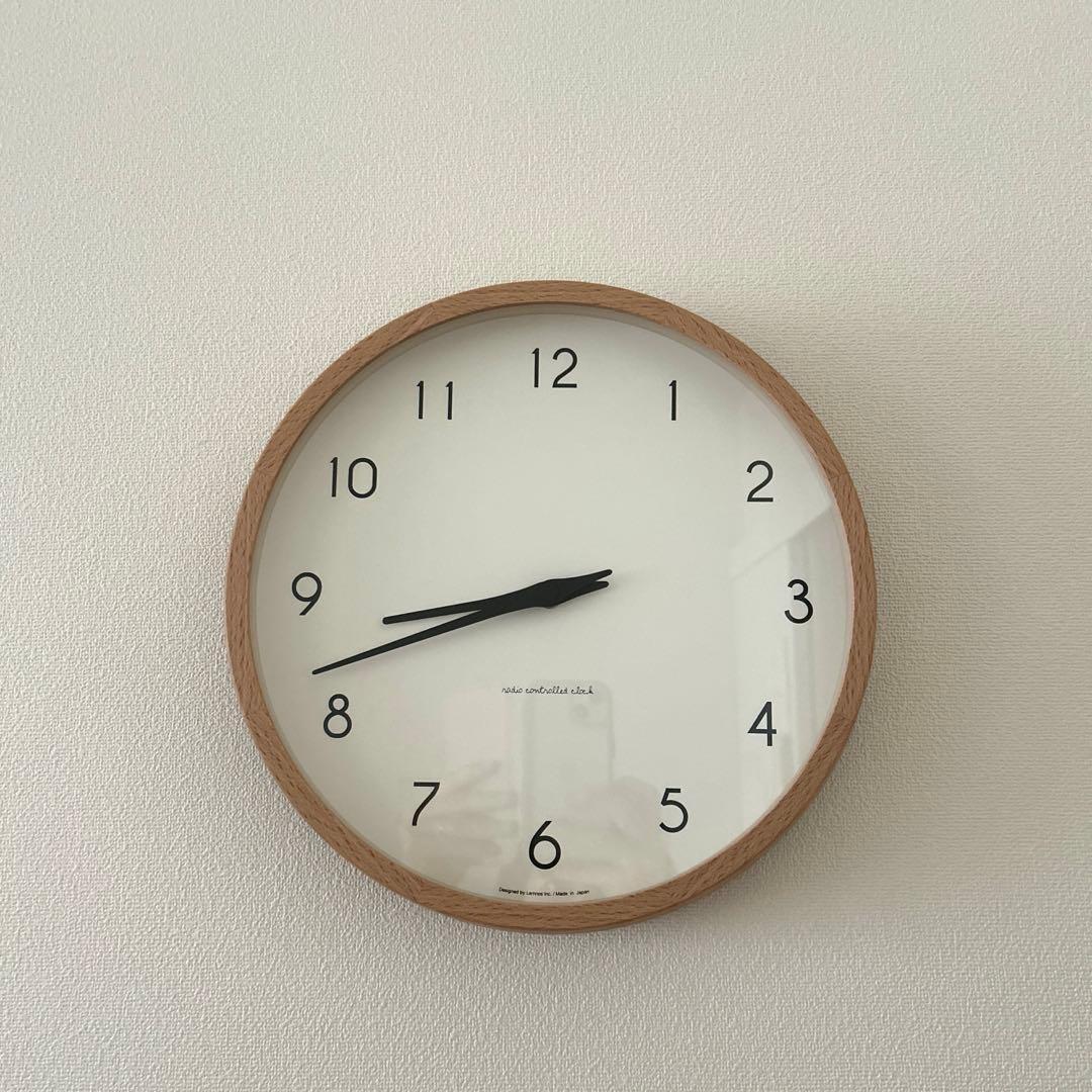 レムノス 掛け時計 カンパーニュ Campania ナチュラル 木製