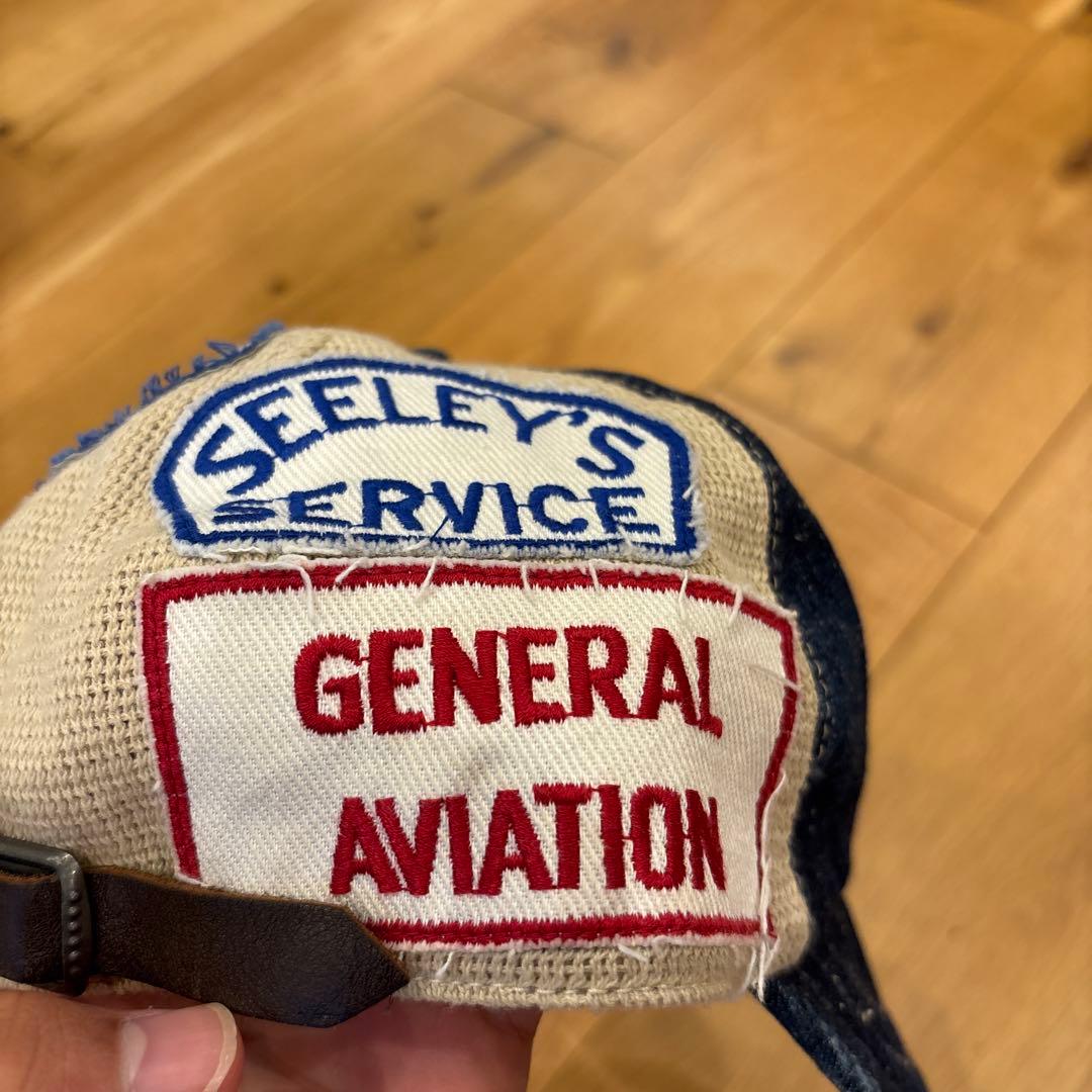 デニムダンガリー　帽子　小沢