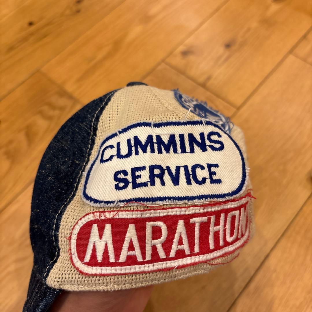 デニムダンガリー　帽子　小沢