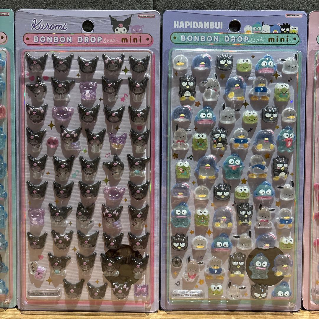 全【20種】ボンボンドロップシールminiサンリオディズニースヌーピー