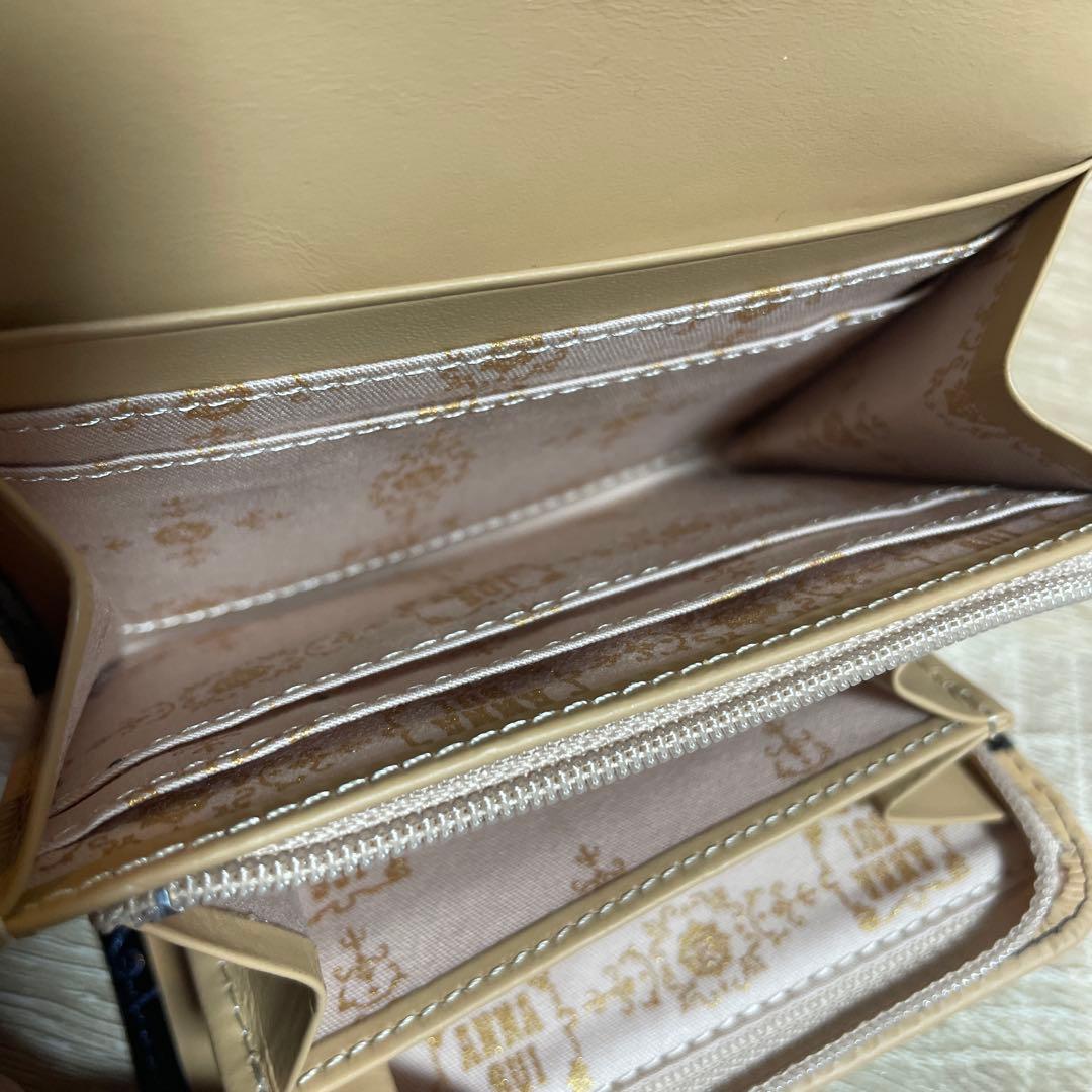 ANNA SUI 二つ折り財布 ルーミー ネイビー ブルー