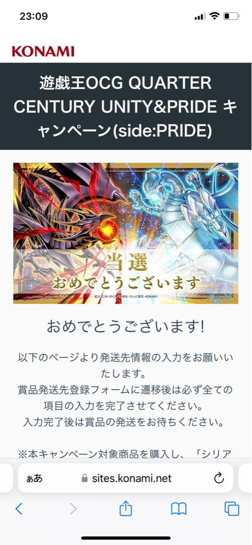 PRIDE スペシャルカードセット 青眼の白龍 真紅眼の黒竜 シリアルトークン