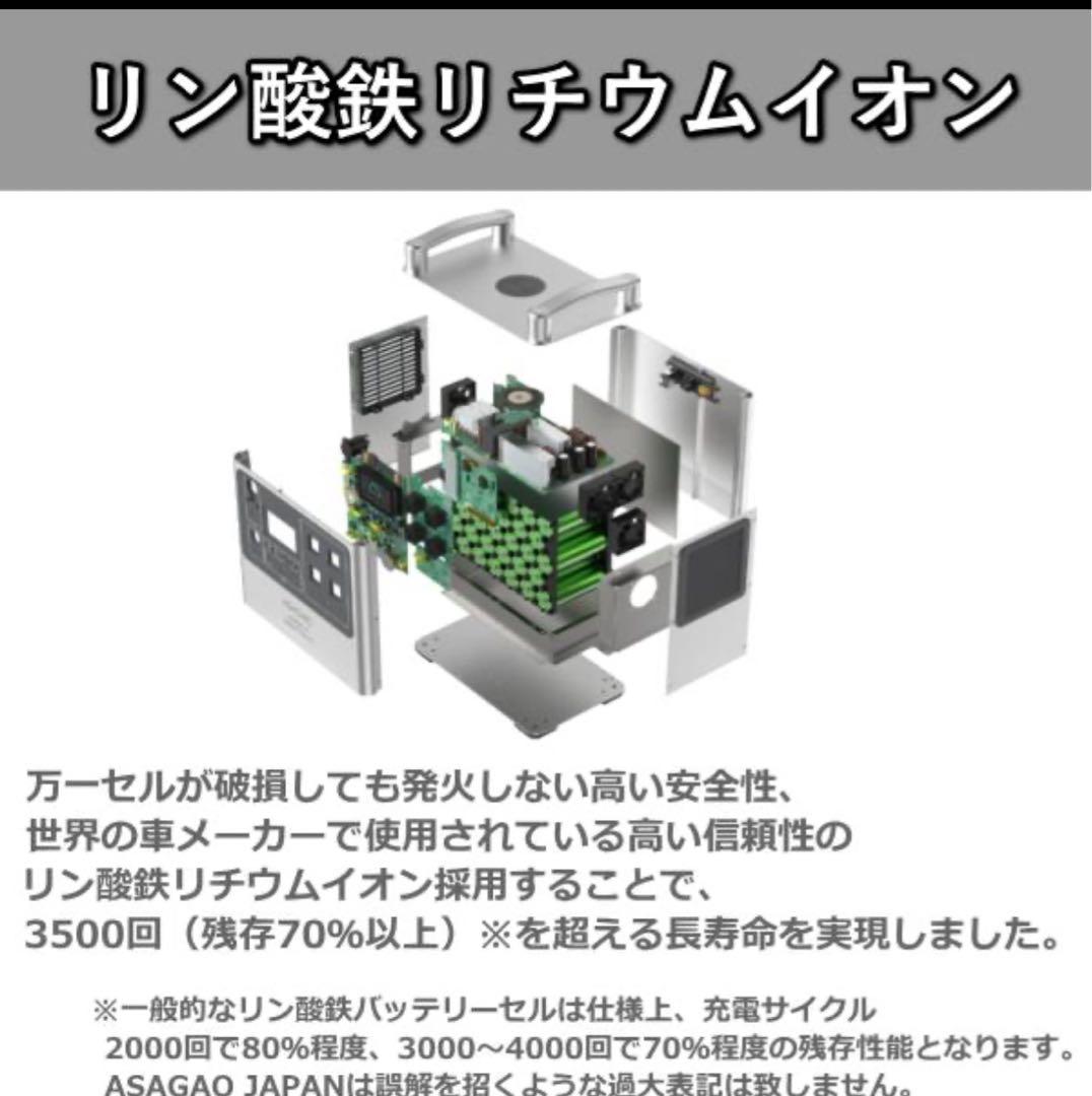リン酸鉄リチウムイオン電池 AS2000-JP ポータブル電源 本体 高出力