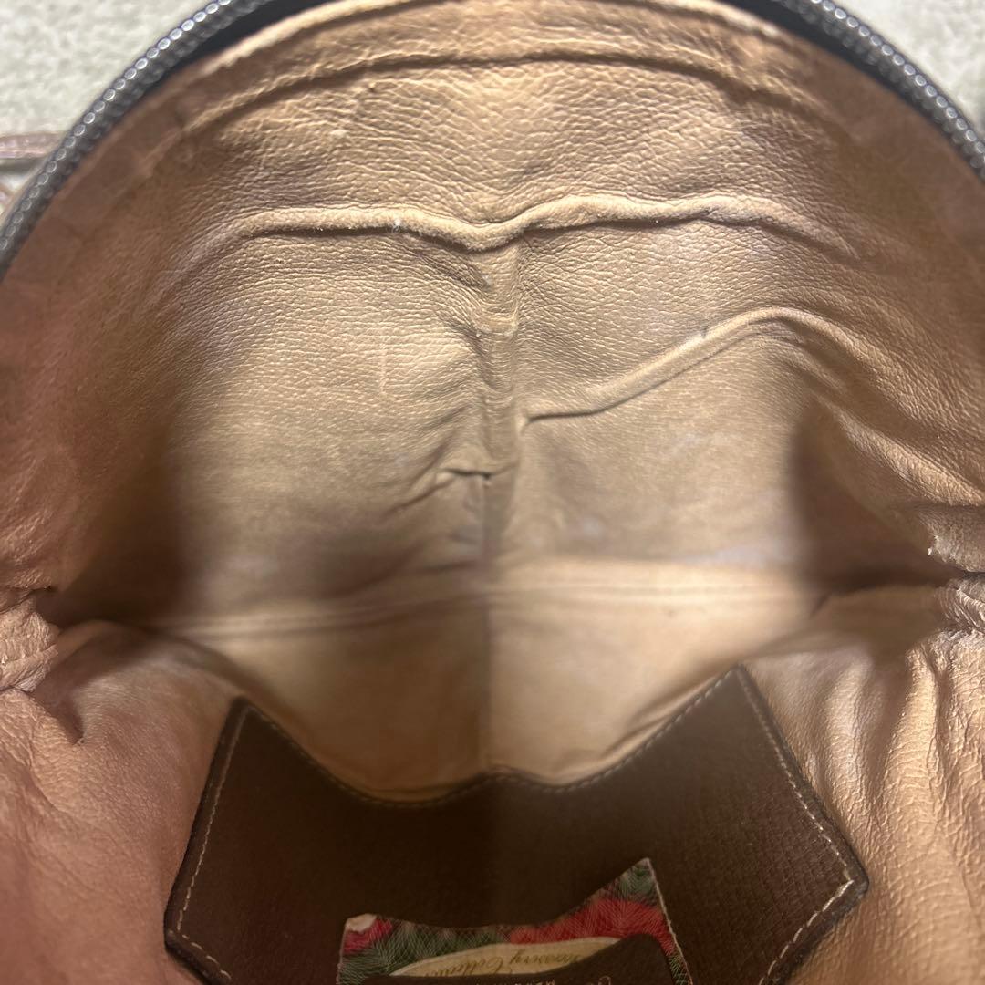 GUCCI オールドグッチ シェリーライン GG柄　レザーショルダーバッグ