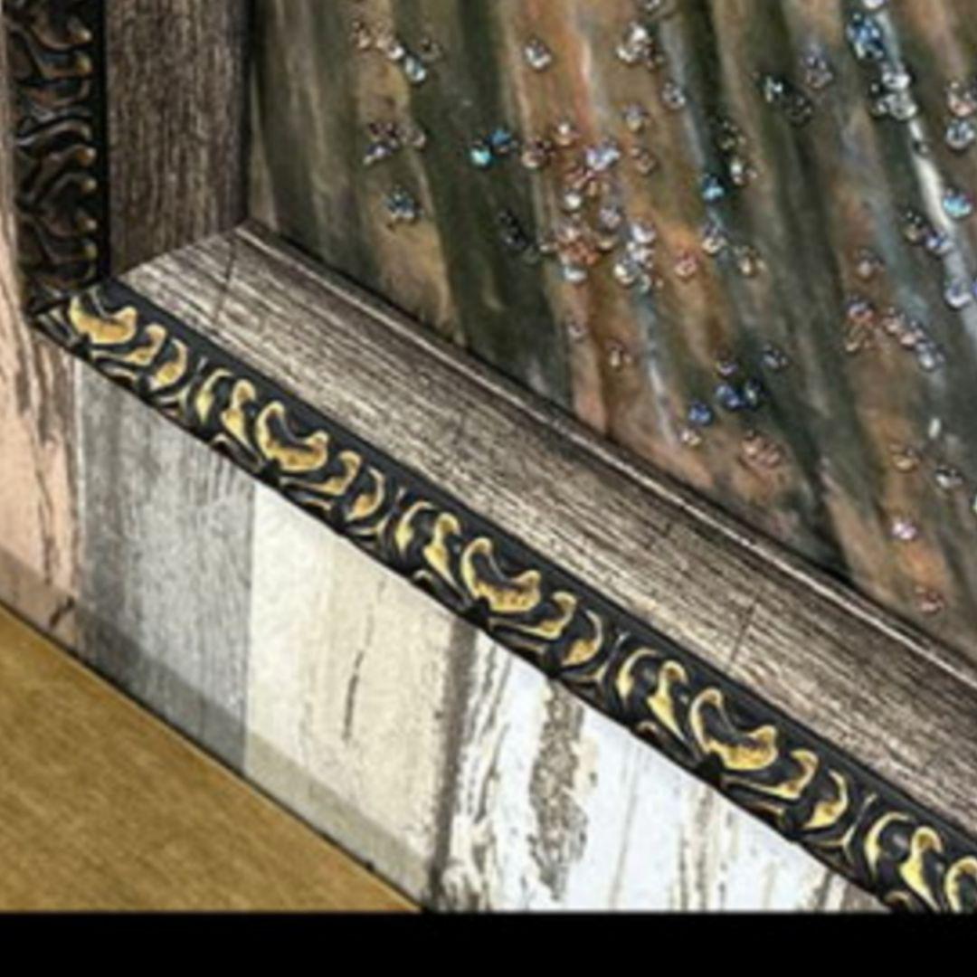 輸入雑貨　フィンセント・ファン・ゴッホ　絵画　『ひまわり』　水晶クリスタルアート