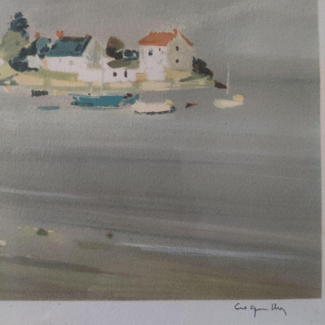 ジャック コキレイJacques Coquillayリトグラフ『モルビ湾嵐の後』