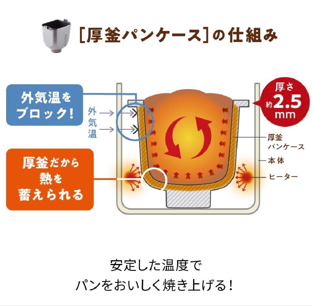 【新品未使用】recolte レコルト　コンパクト　ホームベーカリー クリーム色