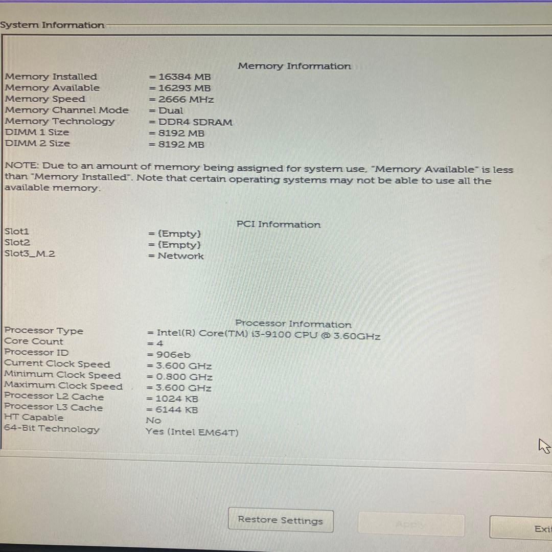 第9世代！Core i3！DELL Vostro3471本体のみジャンク品