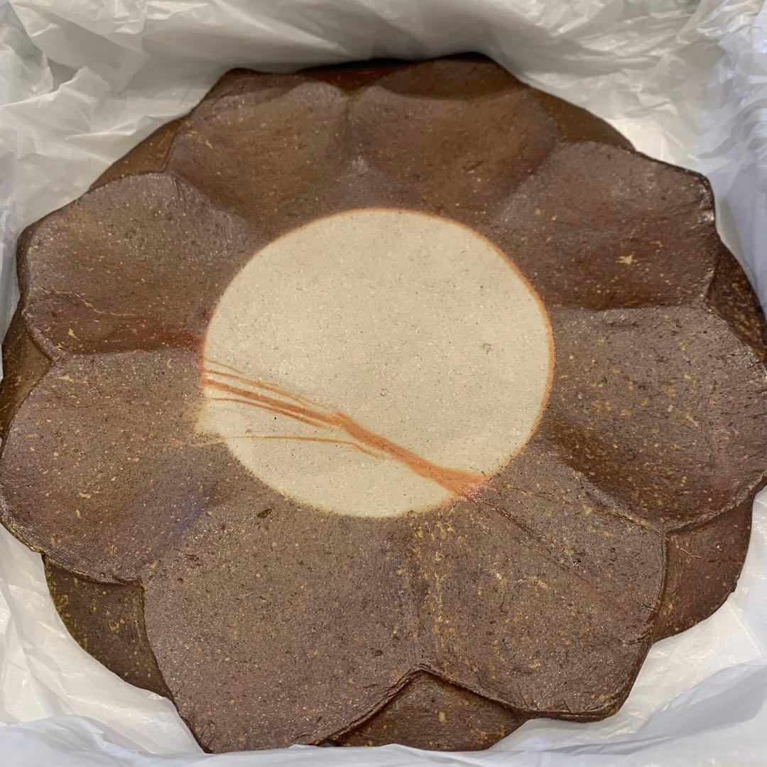 森一洋　備前焼　食器　花びら　陶器　プレート　大皿