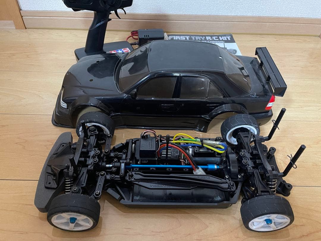 【Acco】 タミヤ　TT02 2台セット　AMG ベンツ　ランエボ7