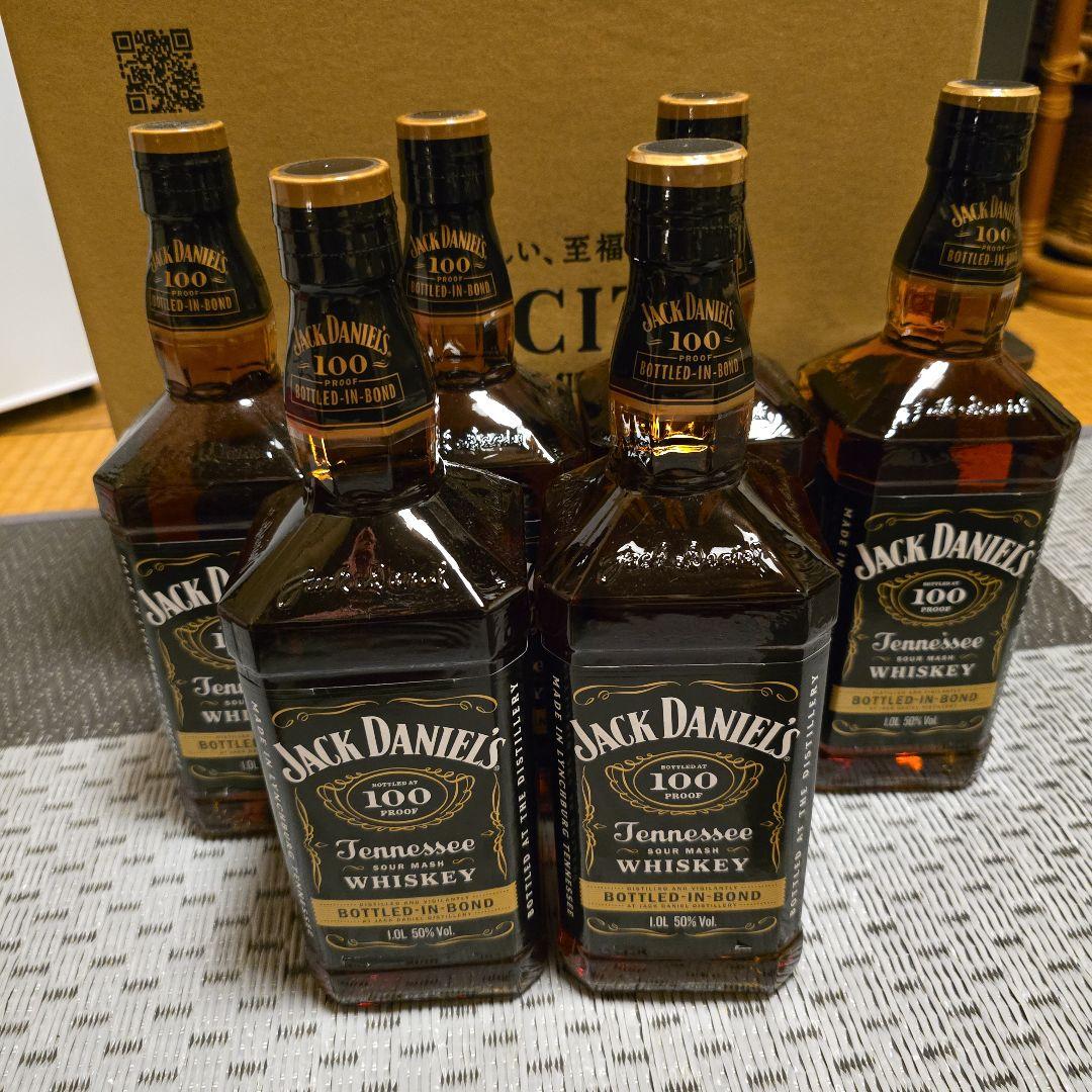ジャックダニエル　ボトルド　イン　ボンド 1000ml　６本