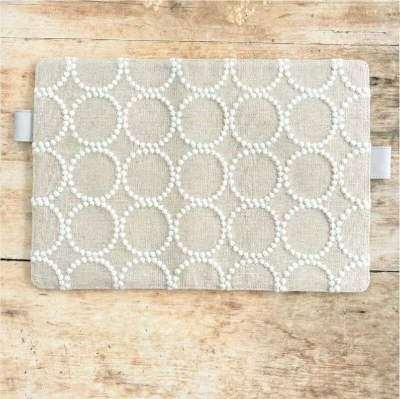 ハンドメイドA5ミナペルホネン　ナチュラル　タンバリン　手帳カバーケース