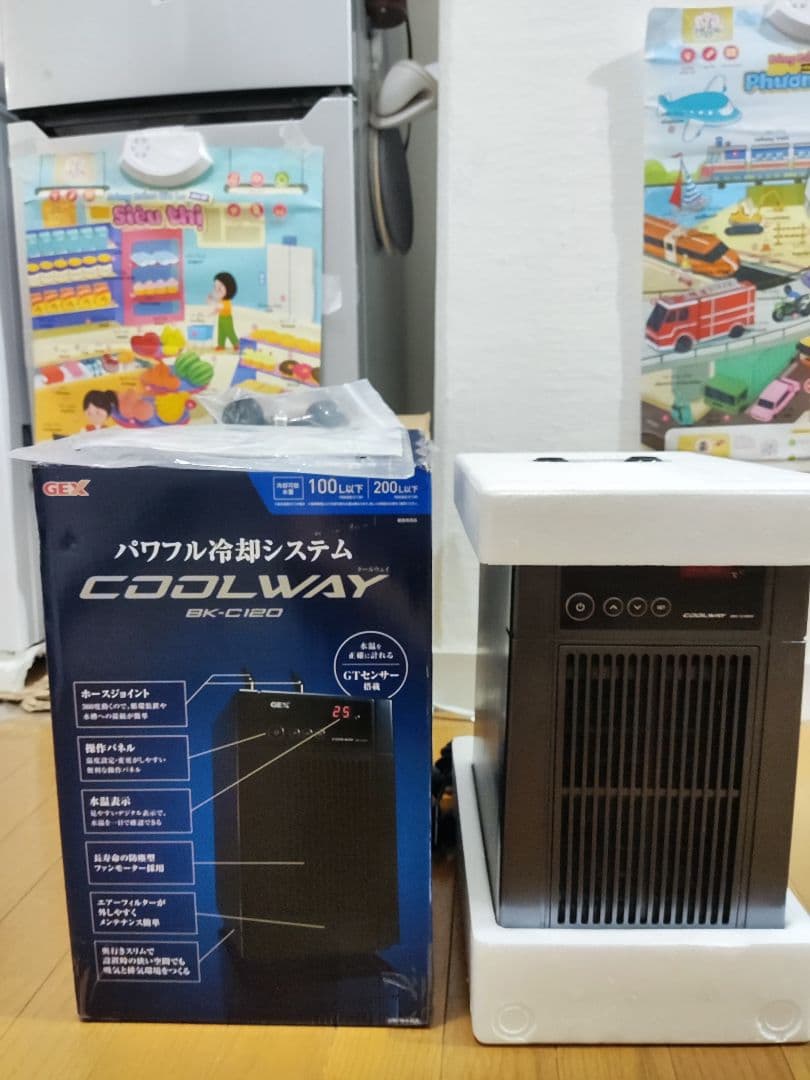 【未使用・開封のみ】GEX クールウェイ BK-C120 水槽用クーラー