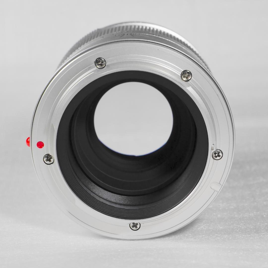 【極美品】IBERIT 75mm f/2.4シルバー，専用フード付，ソニーE用