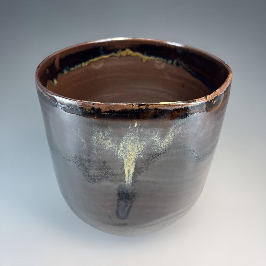 【中古品】鬼丸雪山造　高取水指（共箱）