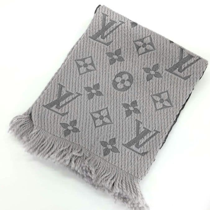 miyu様　ヴィトン✨保存箱付き　マフラー　グレー　M74742 エシャルプ