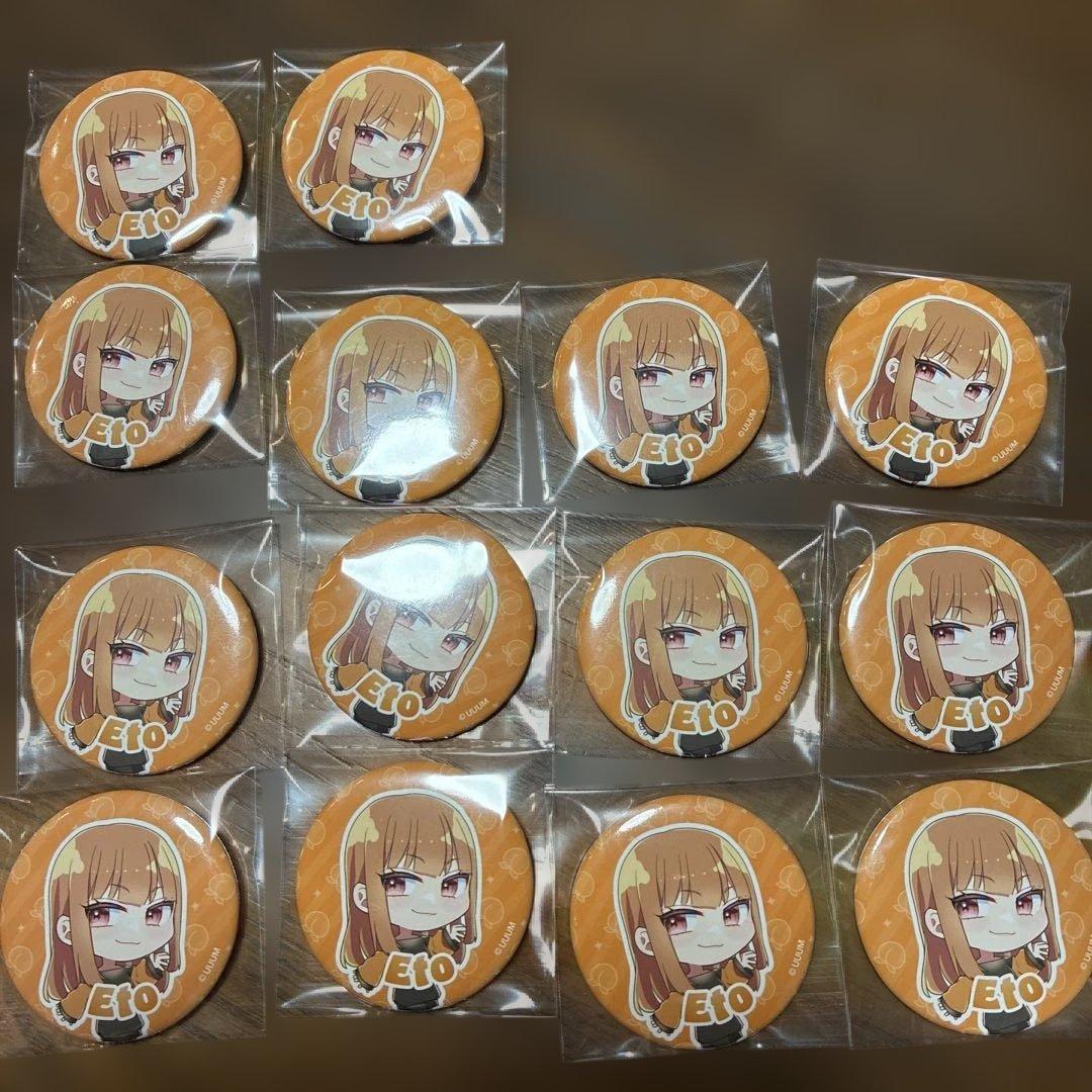 カラフルピーチ　えとさん　缶バッジ　14個セット　おまとめ割引きあり