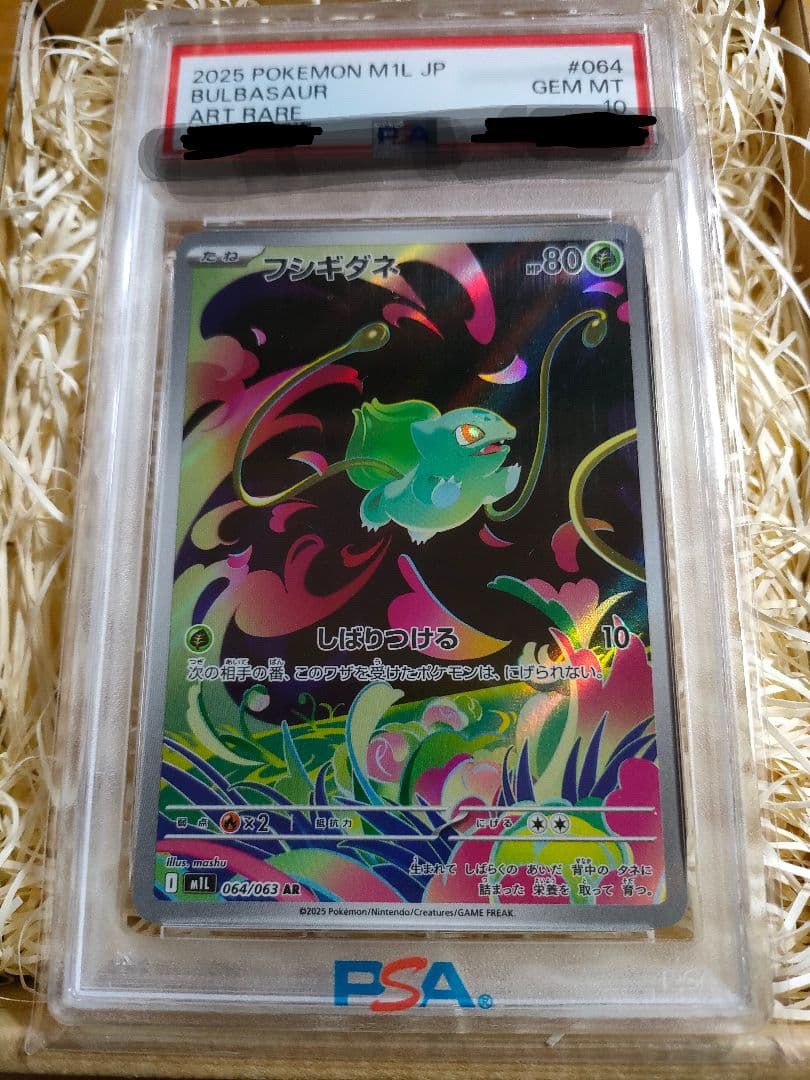 2025 ポケモンカード フシギダネ #064 ART RARE　PSA１０