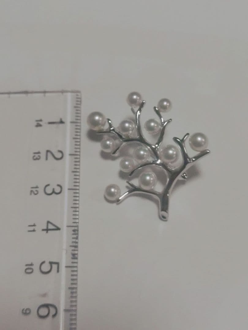 Mikimoto 真珠ブローチ 「幸福の木」