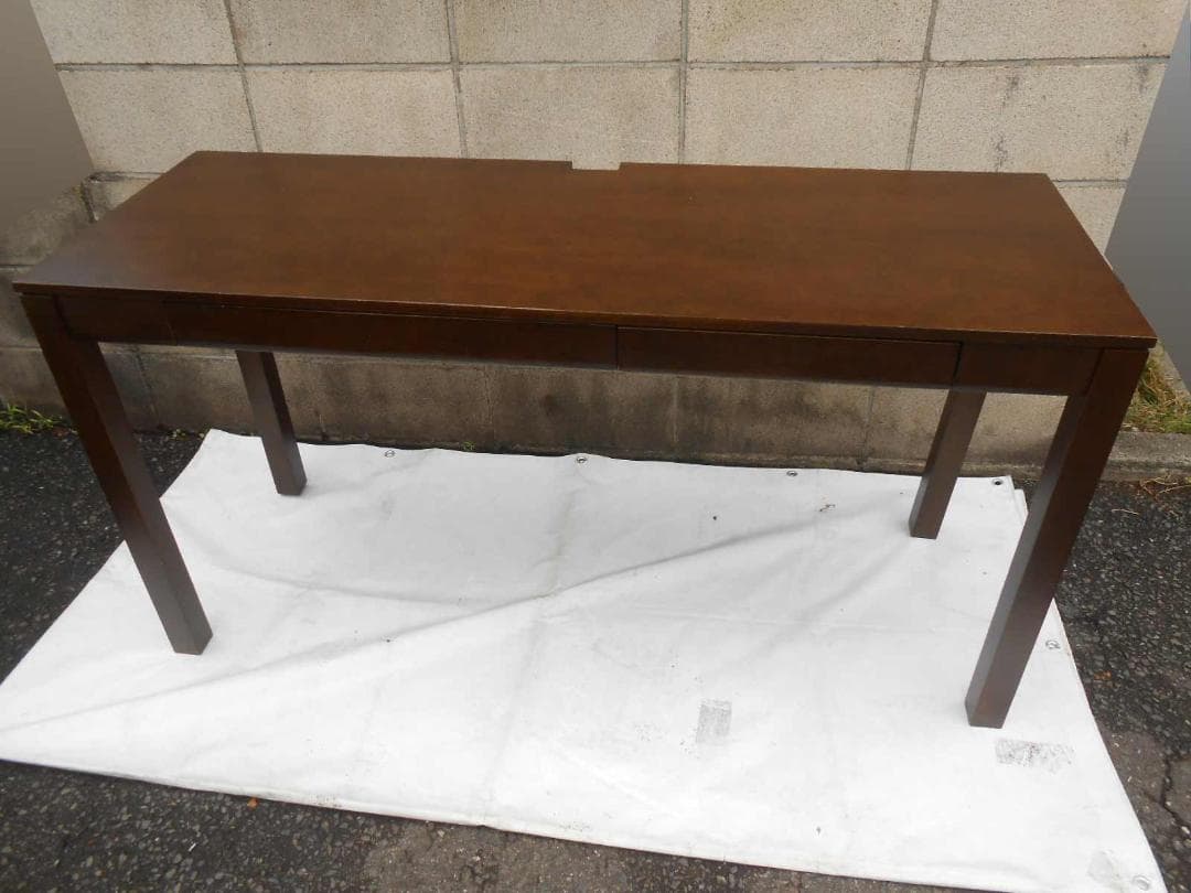 直接引取 人気商品 木製 パソコンデスク コード収納可能 ベルメゾン 近隣配送可