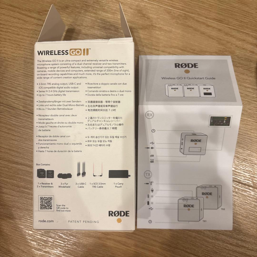 RØDE WIRELESS GO II ワイヤレスゴー2 美品