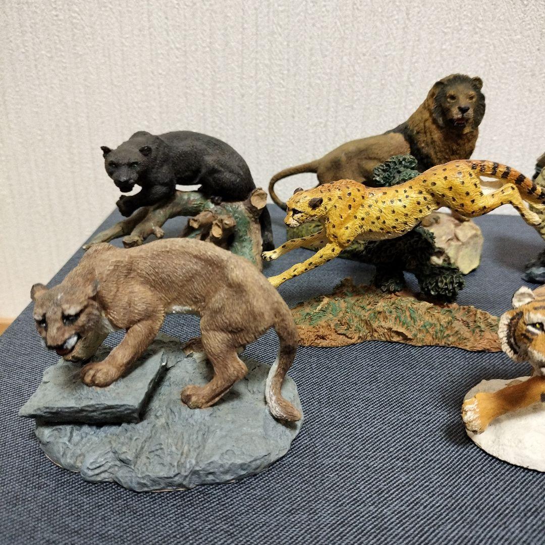 野生生物保護の彫刻コレクション　6点セット