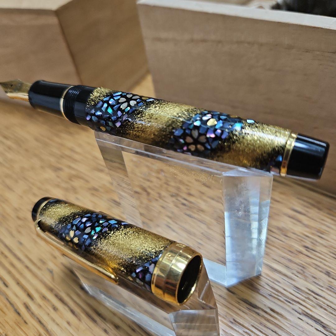 【超レア】内閣総理大臣特別慰労 万年筆 螺鈿蒔絵 桜流れ 恩賜懐中時計セット