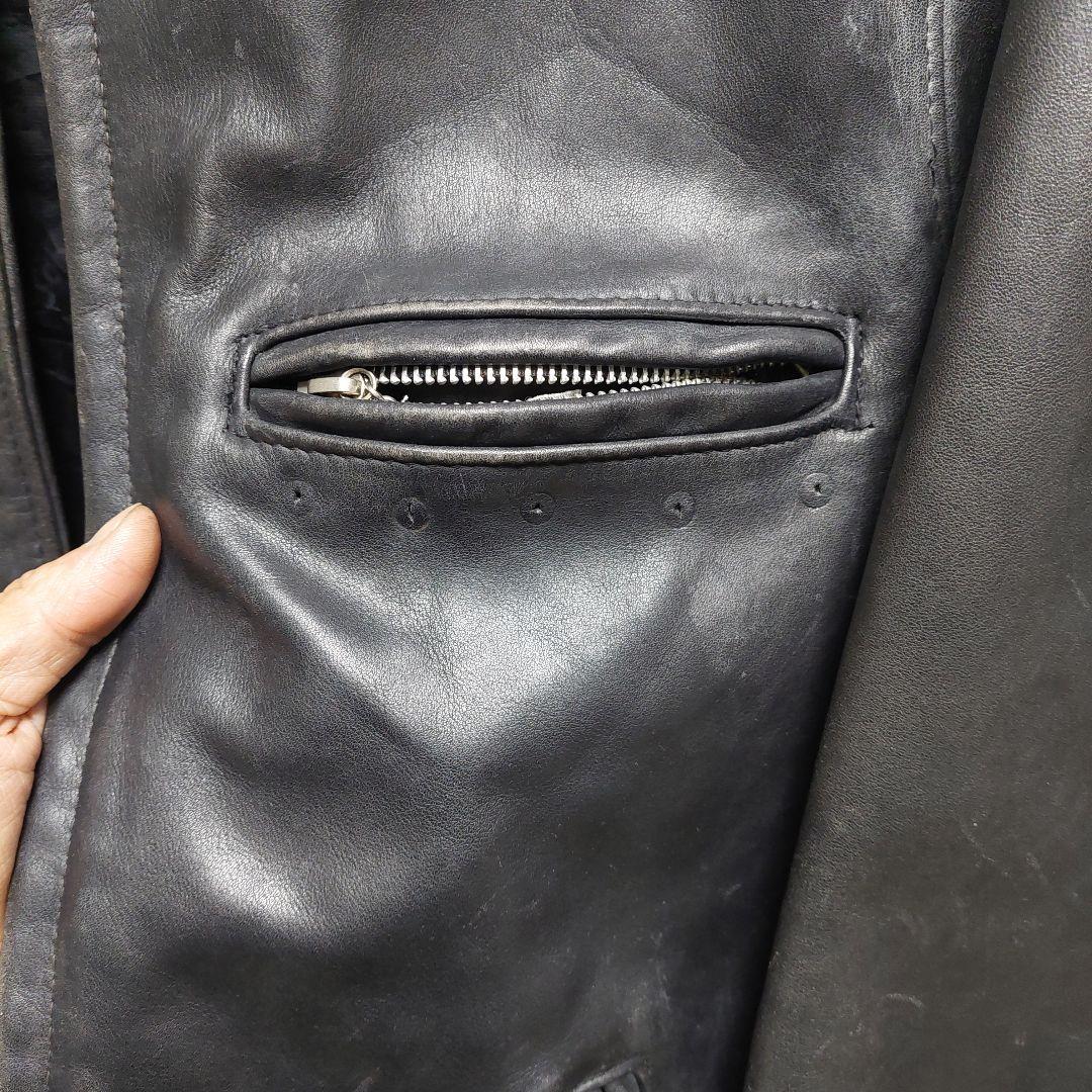 ゴールデンサイズSchott141カウハイドシングルライダース