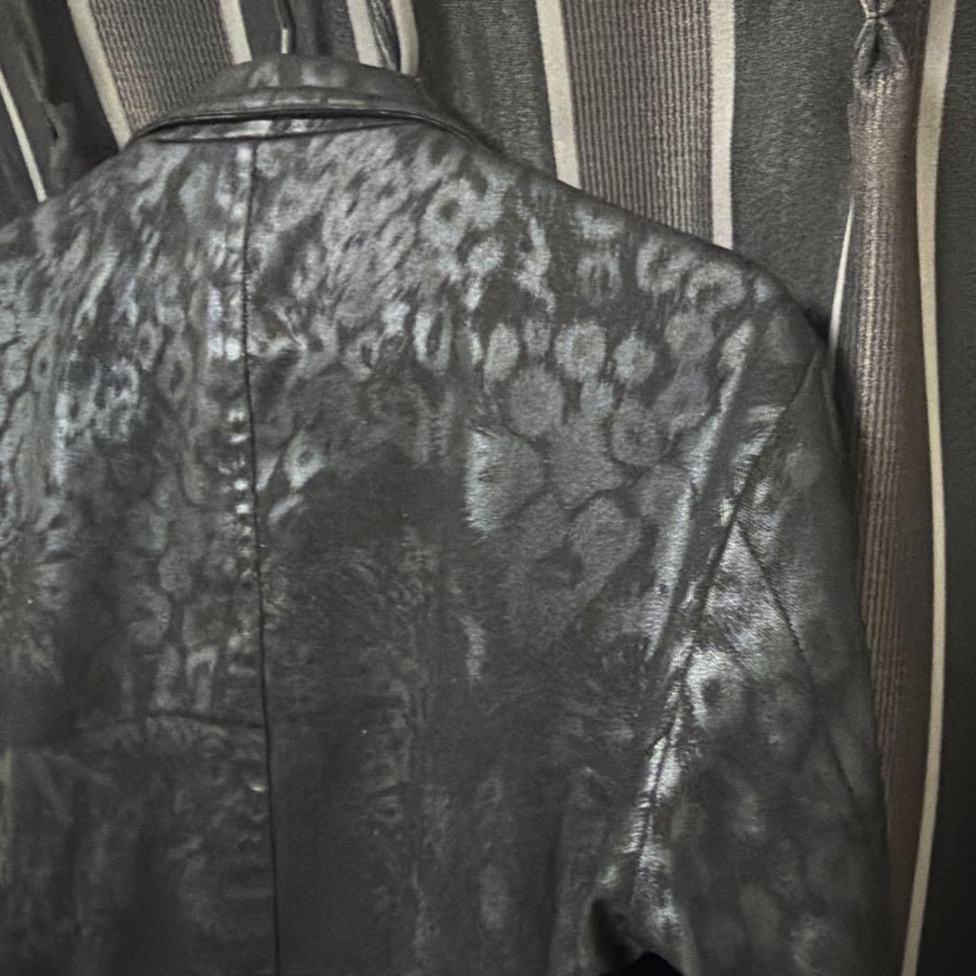 トルネードマート　レオパードコーティング加工ジャケット