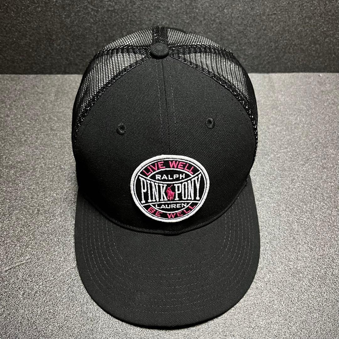 ラルフローレン ピンクポニー ロゴ刺繍 メッシュキャップ pink pony