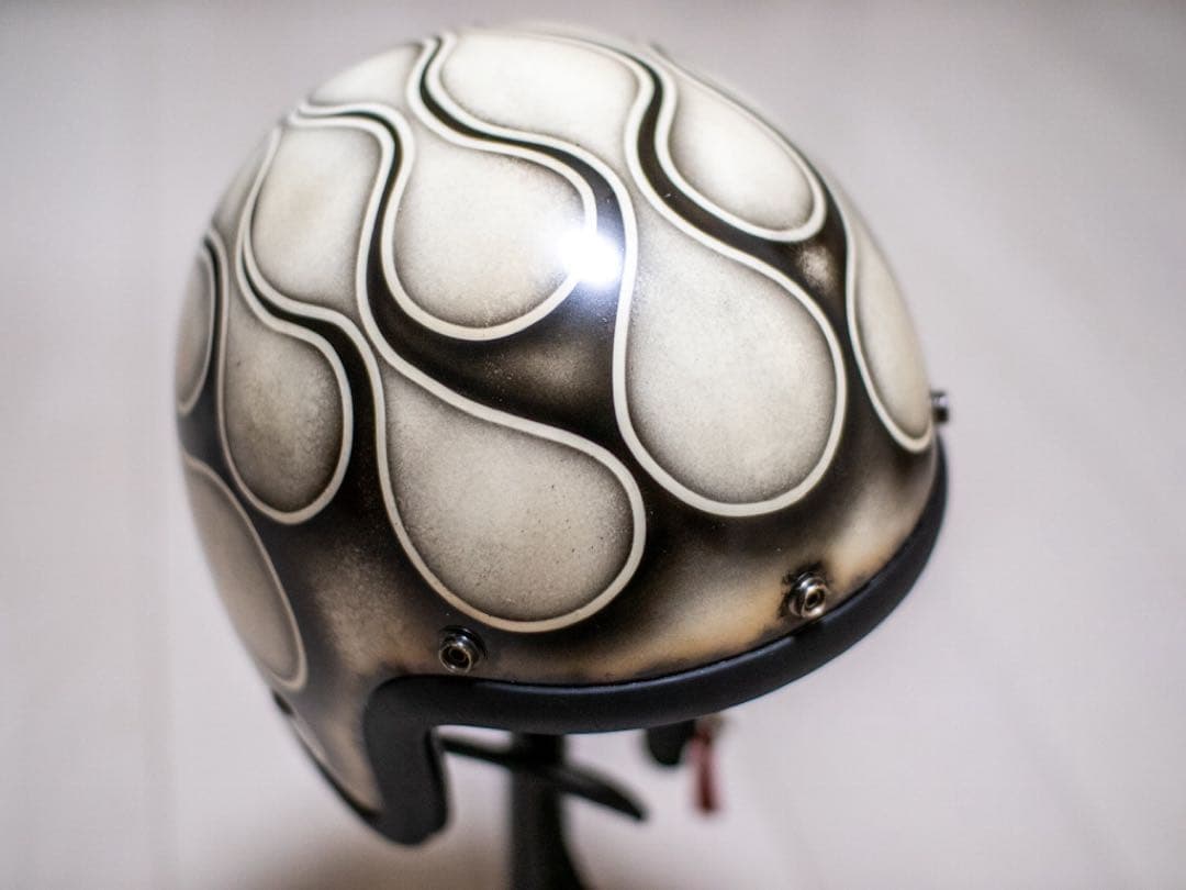 M 極小帽体　500tx スモールジェット　アイボリーエイジング黒フレア