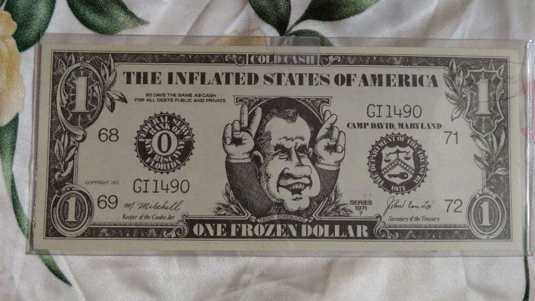 アメリカンヴィンテージ　1971年 ニクソン大統領風刺　ジョーク　おもちゃ1ドル