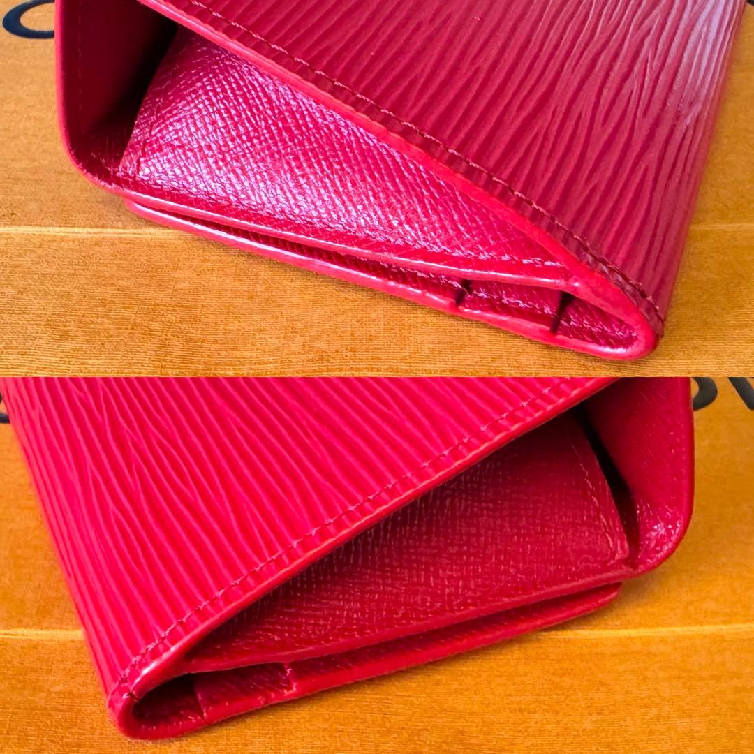 LOUIS VUITTON エピ ルージュ ラドロー &カードケース 美品