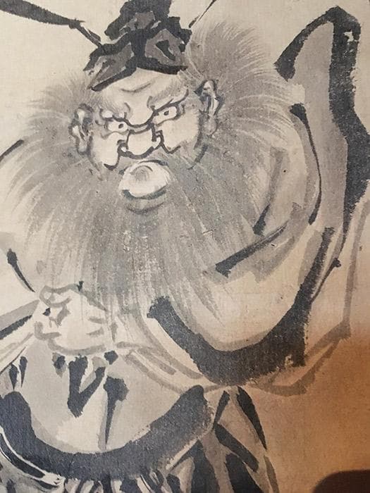 掛軸 五月 鐘鬼 子ども 節句 絵 中古 古物 骨董 19.02.09-3.