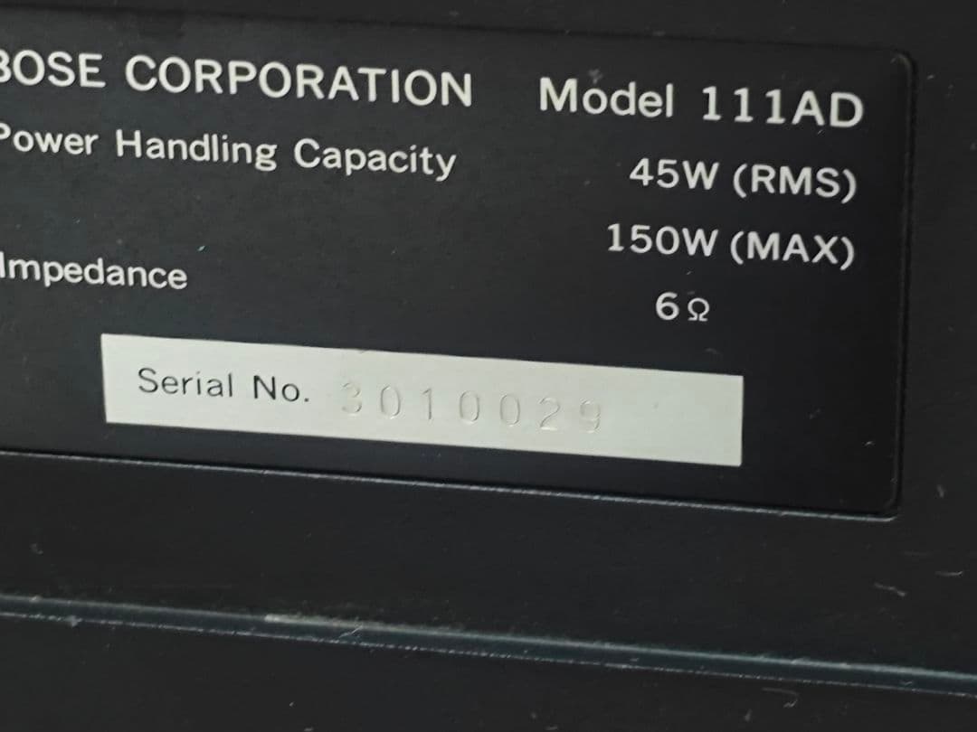 BOSE 111AD スピーカー ペア