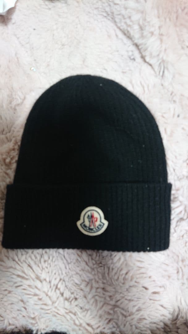 MONCLER 黒 ニット帽