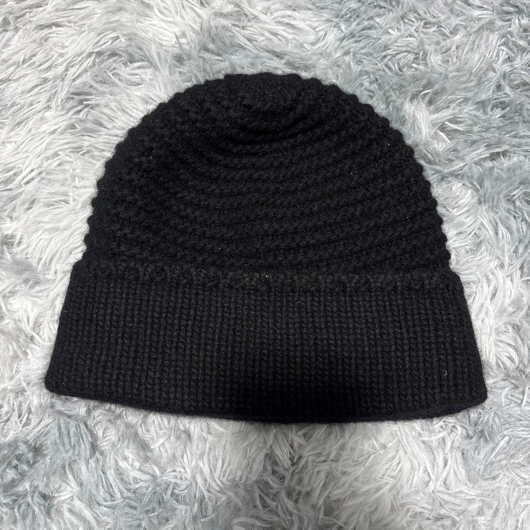 シャネル　ニット帽　ビーニー　24K ブラック　黒　美品　カシミヤ