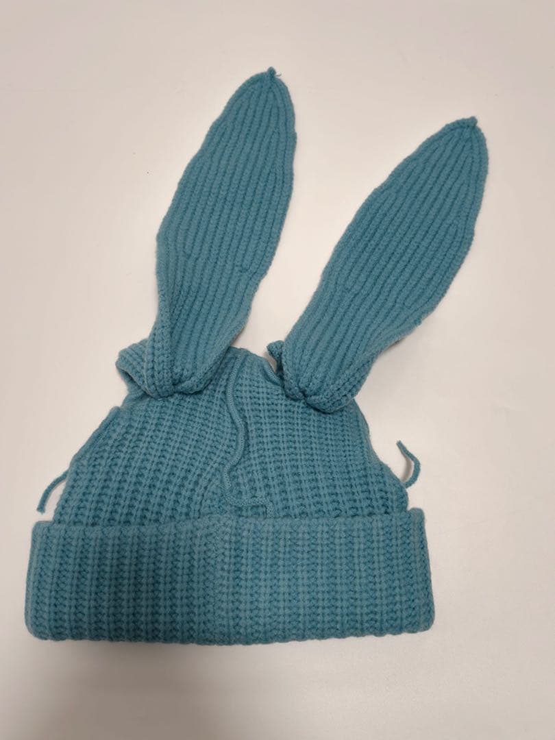 Charles jeffrey LOVERBOY ウサギ耳ニット帽 青色