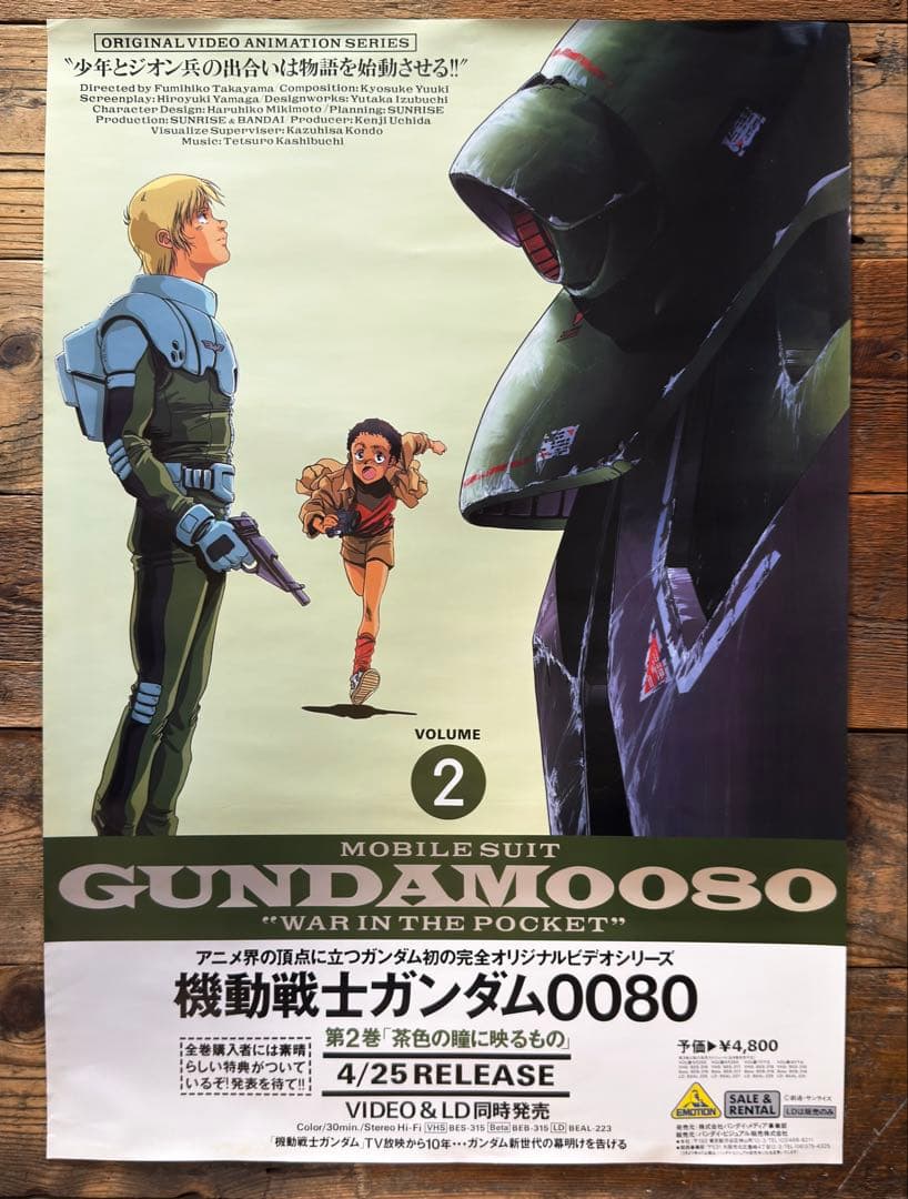 【非売品•5枚セット】　機動戦士ガンダム0080 ポケットの中の戦争　ポスター