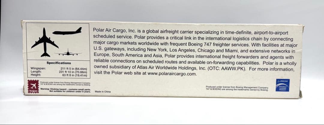hogan 1/200 B747-400F Polar Air Cargoギア付
