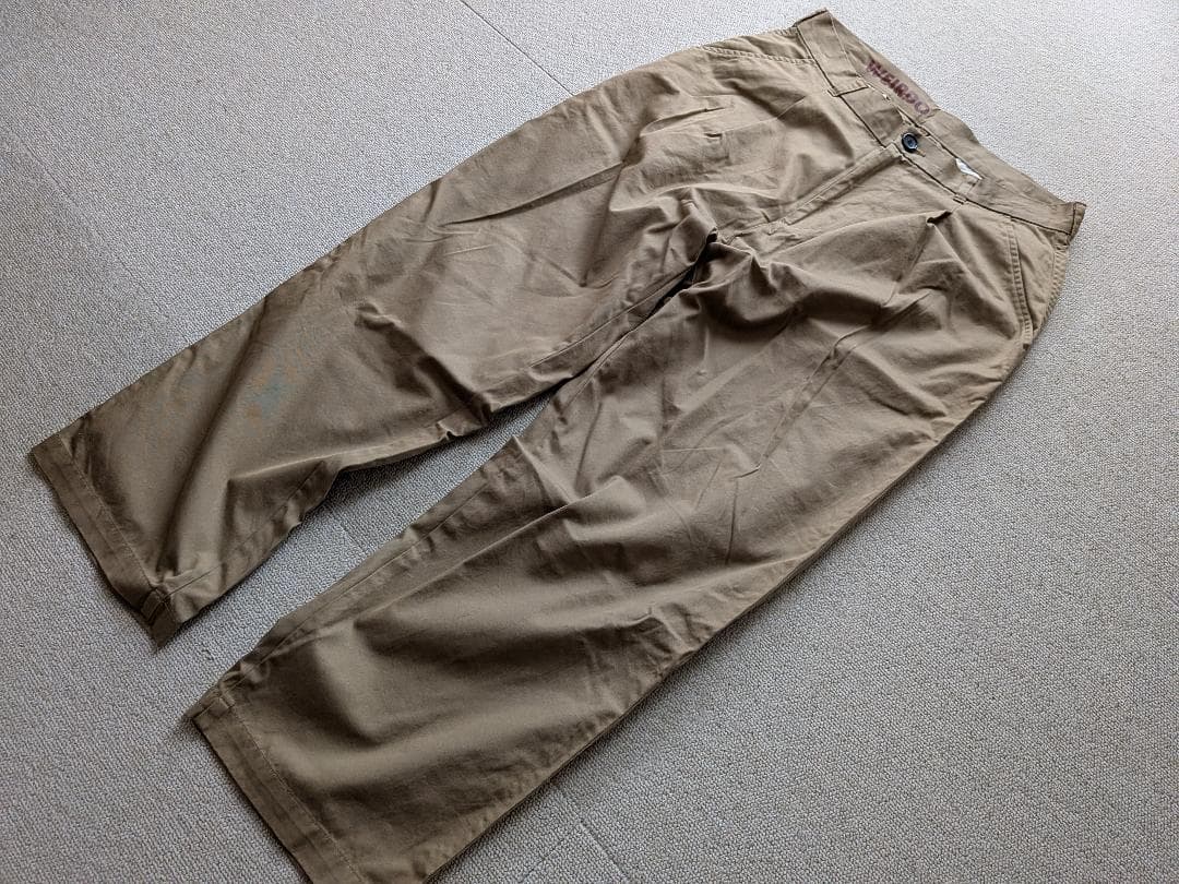 WEIRDO トラウザーズ ワーク パンツ チノパン W34 日本製 カーキ