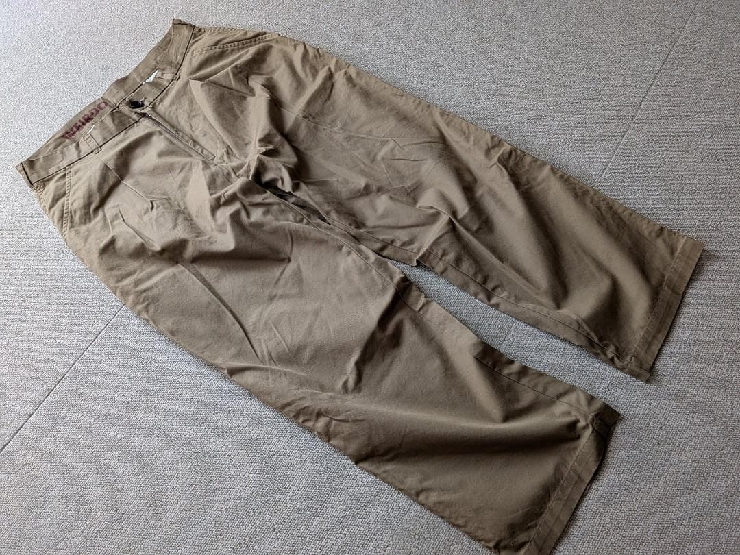 WEIRDO トラウザーズ ワーク パンツ チノパン W34 日本製 カーキ