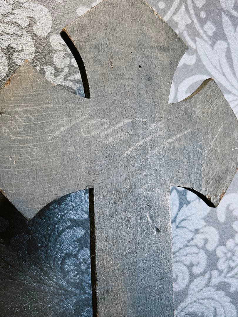 フランス製アンティーク　ナポレオン三世　イエスキリスト　磔刑　十字架　クロス