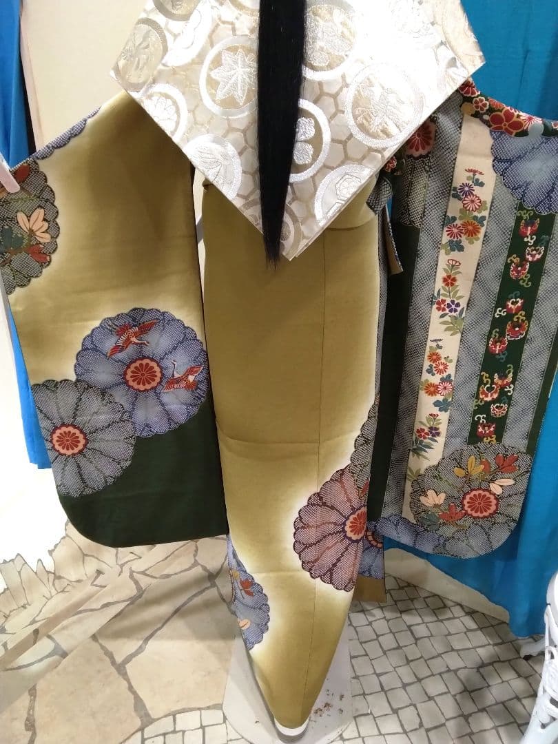 振袖フルセット、正絹振袖レトロ、成人式、重ね衿、帯揚げ帯締め、西陣高級袋帯、襦袢